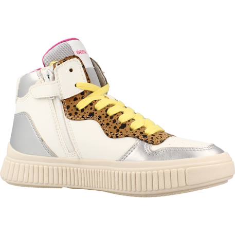Baskets fille zippées j laquinny Blanc+Imprimé animalier 5 - vertbaudet enfant 