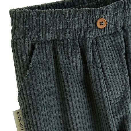 Ensemble bébé sweat et pantalon en velours côtelé elliott Vert 4 - vertbaudet enfant 