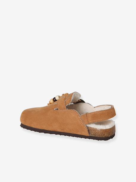 Chausson mule enfant fille marron 4 - vertbaudet enfant 