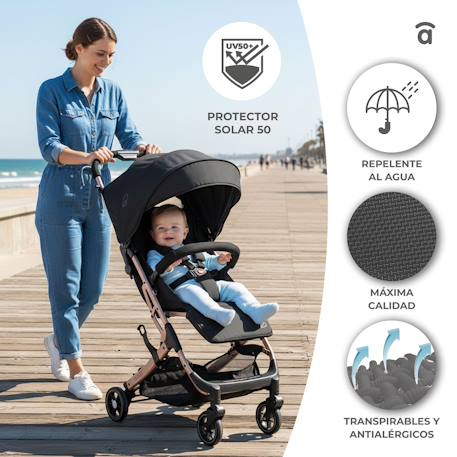 Poussette et siège auto Travel System Amsterdam Beige 3 - vertbaudet enfant 