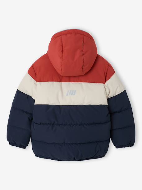 Doudoune à capuche garçon rouille 2 - vertbaudet enfant 