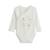 Lot de 2 bodies bébé manches longues ouverture croisée eliah Ecru 6 - vertbaudet enfant 