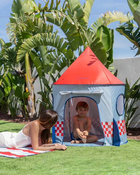 Tente de plage enfant avec filet respirant Multicolore+Rose 5 - vertbaudet enfant 