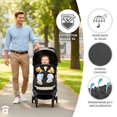 Duo poussette et siège auto Tumbuctu Beige+Noir 4 - vertbaudet enfant 