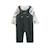 Ensemble salopette bébé en velours côtelé et t-shirt elliott Vert 2 - vertbaudet enfant 