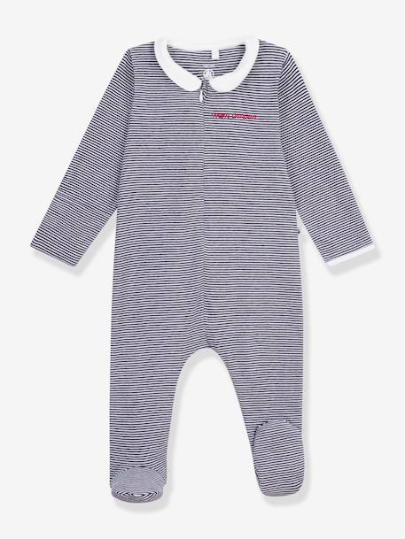 Dors-bien zippé en molleton marine 1 - vertbaudet enfant 
