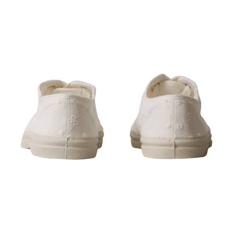 Tennis à lacets broderie Ecru 4 - vertbaudet enfant 