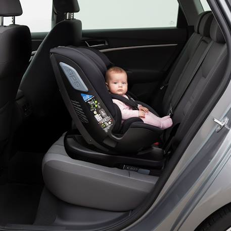 Siège auto i-Size rotatif 360 Isofix Panafix Gris+Noir 2 - vertbaudet enfant 
