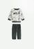 Ensemble bébé sweat et pantalon en velours côtelé elliott Vert 1 - vertbaudet enfant 