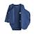 Lot de 2 bodies bébé manches longues ouverture croisée emile Bleu 3 - vertbaudet enfant 