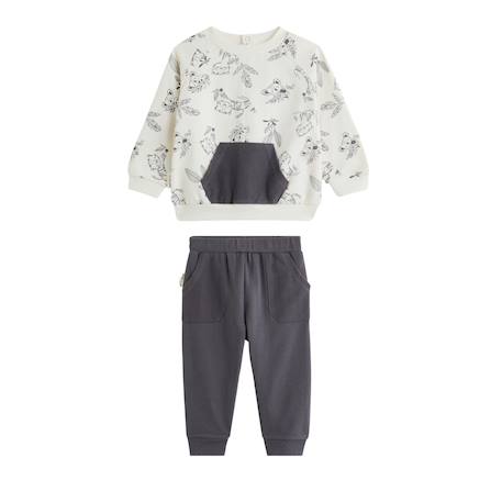 Ensemble bébé sweat et pantalon erwan Gris 2 - vertbaudet enfant 
