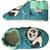 Chaussons bébé cuir souple andréa le panda Bleu 2 - vertbaudet enfant 