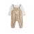Ensemble salopette bébé en velours et t-shirt eliah Marron 2 - vertbaudet enfant 