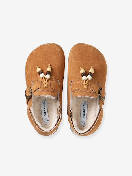 Chausson mule enfant fille marron 2 - vertbaudet enfant 