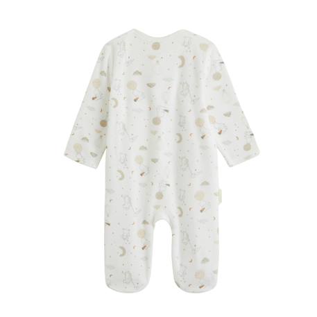 Kit naissance 3 pièces pyjama, body et doudou bébé eliah Ecru 6 - vertbaudet enfant 