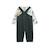 Ensemble salopette bébé en velours côtelé et t-shirt elliott Vert 3 - vertbaudet enfant 