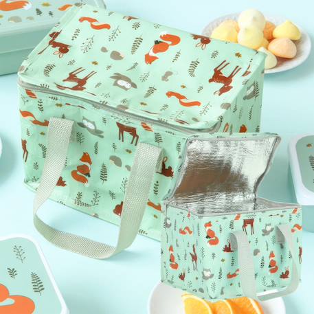 Sac à goûter isotherme Bleu+Jaune+Noir+Rose+Rouge+Vert menthe+Violet 32 - vertbaudet enfant 