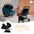Adaptateurs universels Kinderkraft MITZY pour siège auto 0-13 kg travel system poussette Schwarz 2 - vertbaudet enfant 