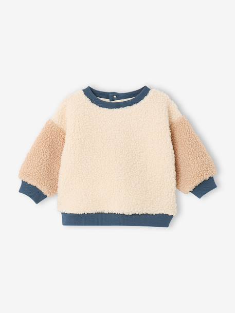 Ensemble salopette et sweat bébé bleu grisé 4 - vertbaudet enfant 