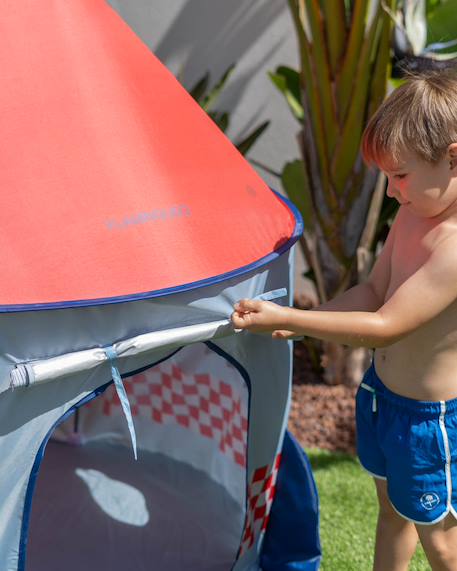 Tente de plage enfant avec filet respirant Multicolore+Rose 2 - vertbaudet enfant 