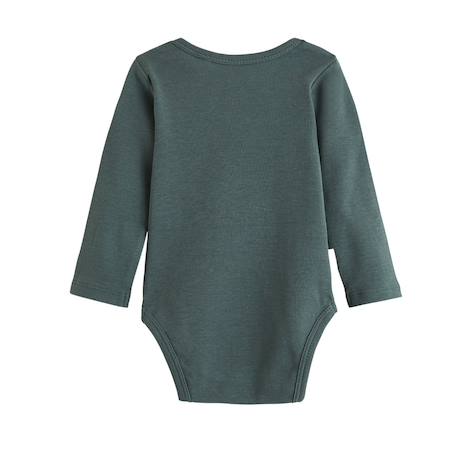 Lot de 2 bodies bébé manches longues elliott Vert 4 - vertbaudet enfant 