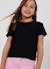 T-shirt fille coton Noir 1 - vertbaudet enfant 