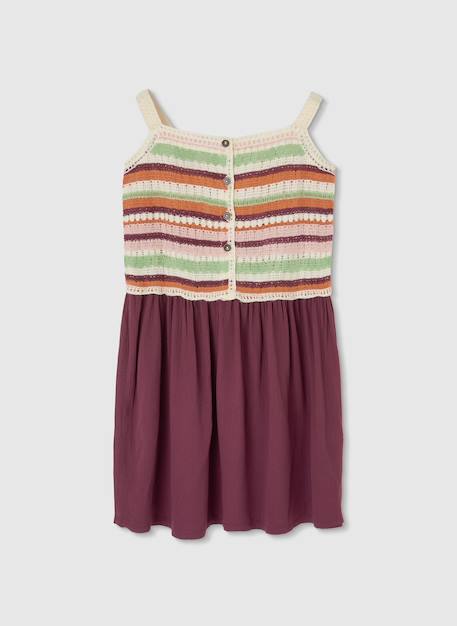Robe en maille Lilas 2 - vertbaudet enfant 