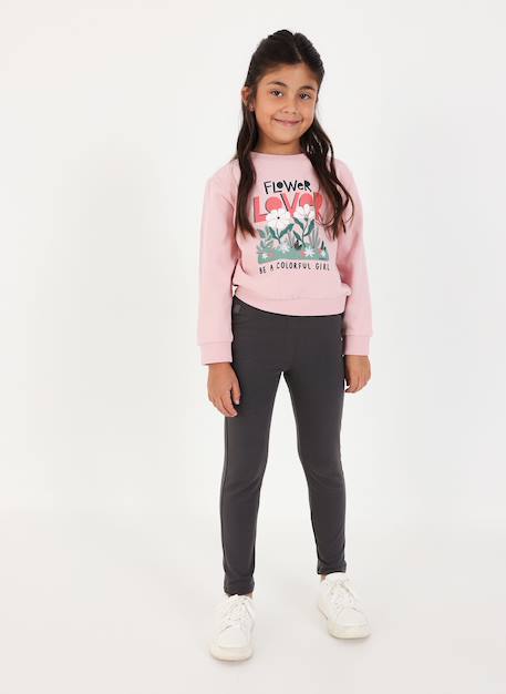 Ensemble fille en maille imprimé fleurs Pink 2 - vertbaudet enfant 