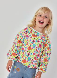 Sweat-shirt fille imprimé en maille  - vertbaudet enfant