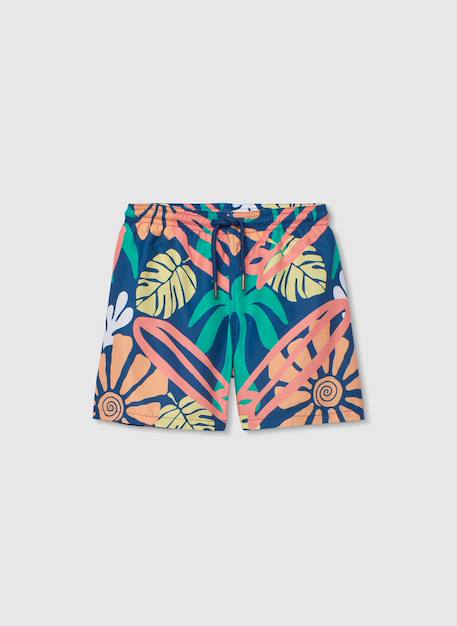 Maillot de bain tissu recyclé Bleu 1 - vertbaudet enfant 