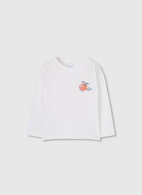 T-shirt bébé en coton Blanc 3 - vertbaudet enfant 