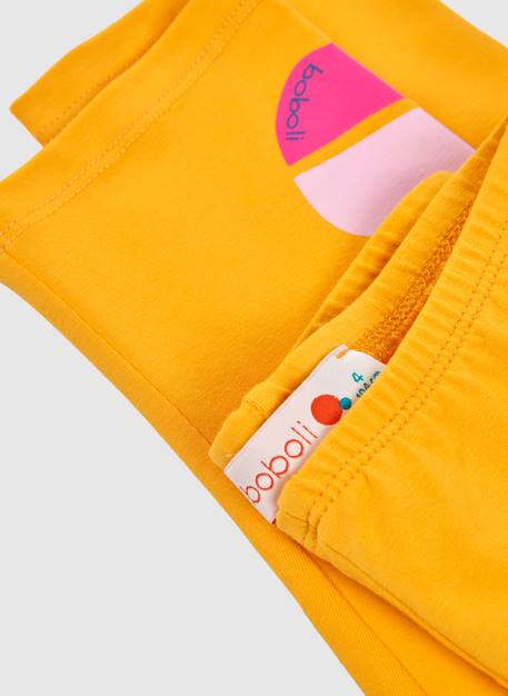 Leggings capri coton Jaune 3 - vertbaudet enfant 