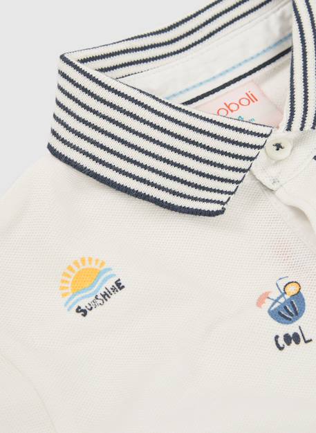 Polo enfant coton Blanc 3 - vertbaudet enfant 