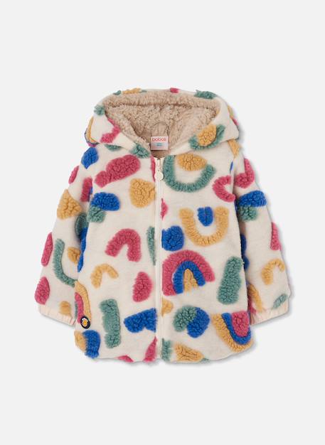 Manteau fille imprimé Blanc 3 - vertbaudet enfant 