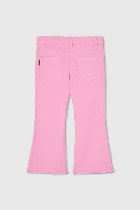 Pantalon fille en coton Rose 3 - vertbaudet enfant 
