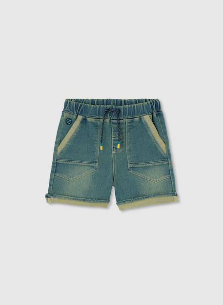Bermuda en jean garçon Bleu 2 - vertbaudet enfant 
