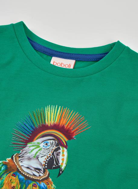 T-shirt enfant coton perroquet Vert 4 - vertbaudet enfant 
