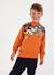 Ensemble garçon molleton imprimé pixels Marron 1 - vertbaudet enfant 