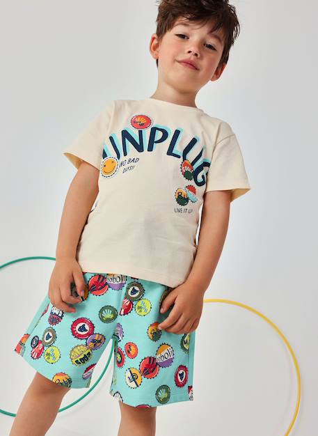 T-shirt enfant en coton Jaune 1 - vertbaudet enfant 