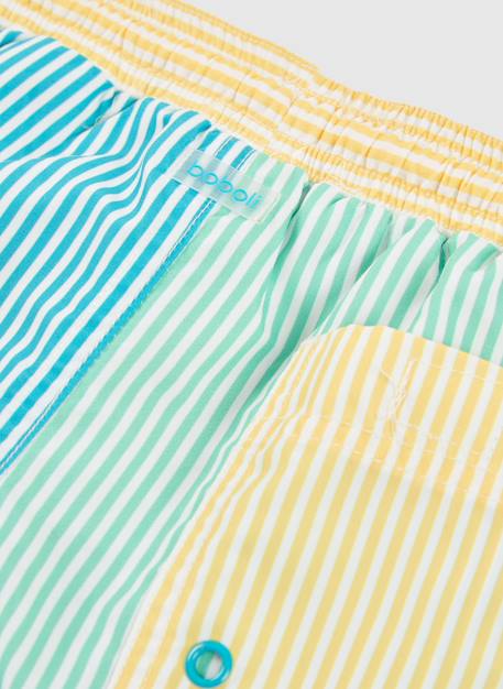 Maillot de bain en tissu recyclé à rayures Blanc 4 - vertbaudet enfant 