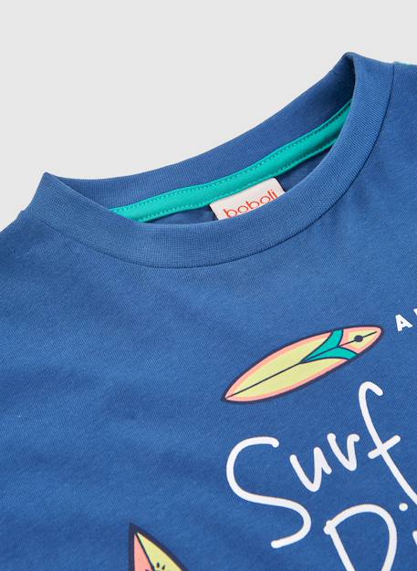T-shirt enfant en coton à manches longues  coton Bleu 4 - vertbaudet enfant 