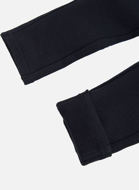 Pantalon en molleton stretch Noir 4 - vertbaudet enfant 