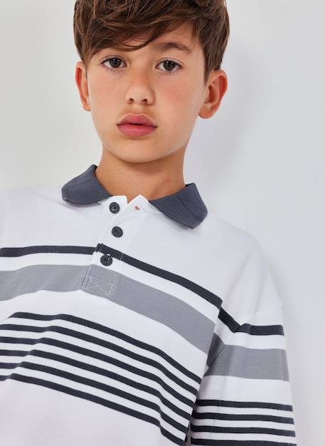 Polo enfant coton rayé  - vertbaudet enfant