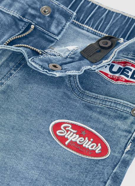 Bermuda garçon en denim extensible Bleu 4 - vertbaudet enfant 
