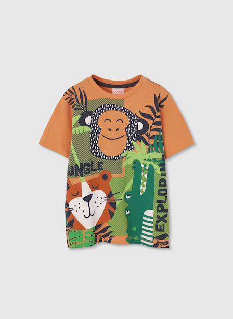 T-shirt en maille de coton garçon Orange 1 - vertbaudet enfant 