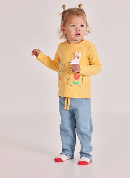 Ensemble bébé t-shirt et pantalon coton Bleu 1 - vertbaudet enfant 