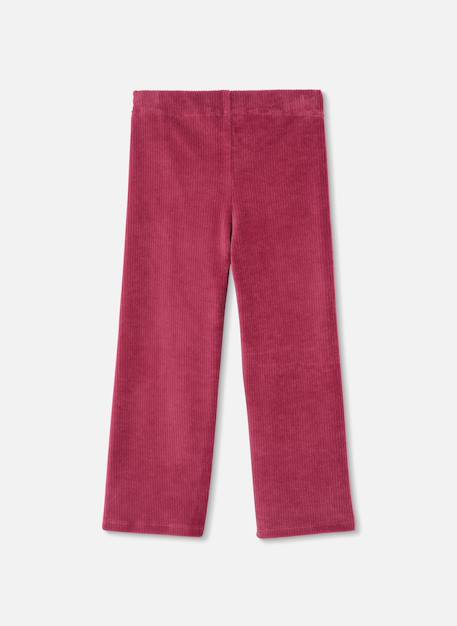 Pantalon fille en velours cotelé Grenat 4 - vertbaudet enfant 
