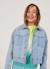 Veste en jean fille coton délavé Bleu 1 - vertbaudet enfant 