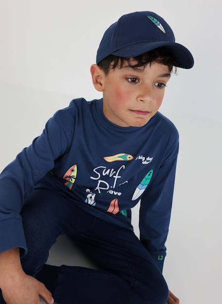 Casquette coton Bleu 1 - vertbaudet enfant 