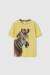 T-shirt enfant coton zèbre Jaune 2 - vertbaudet enfant 